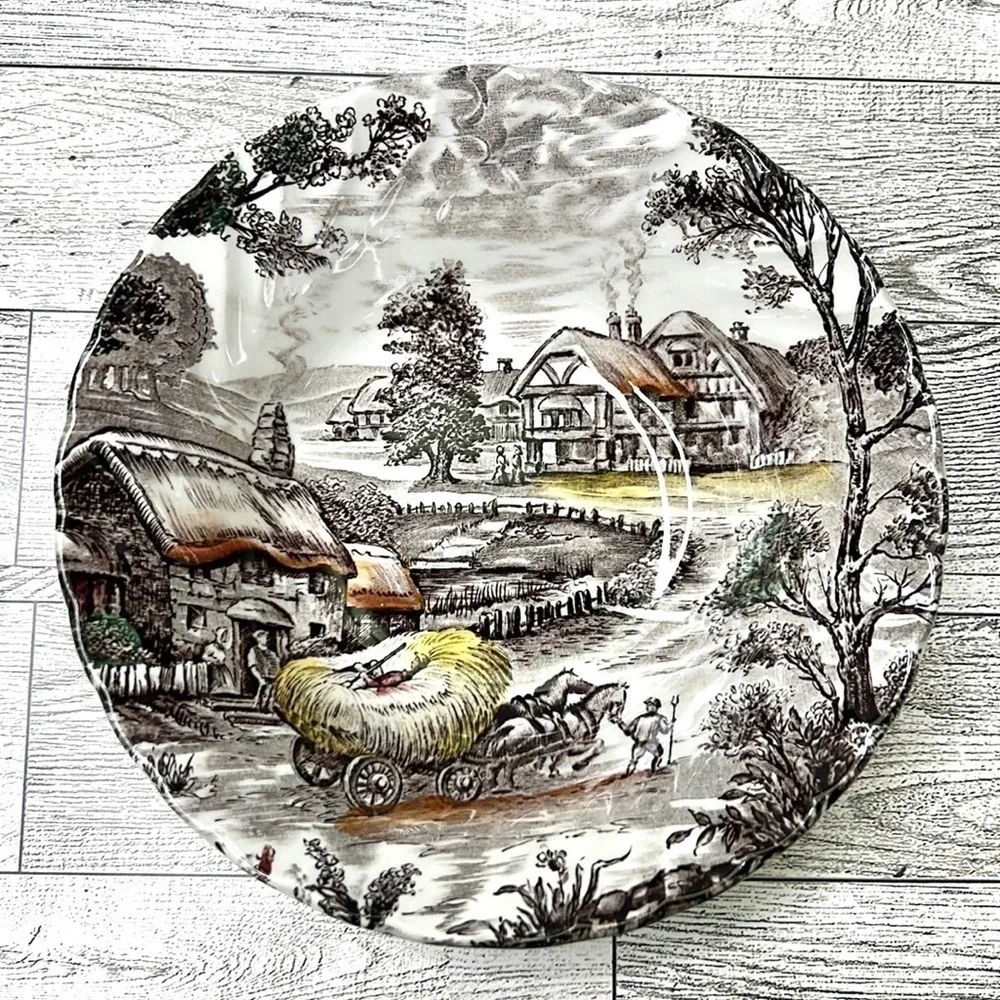 Yorkshire Multicolor by Staffordshire  Hand Engraved Ironstone 4405 Bowls (5)